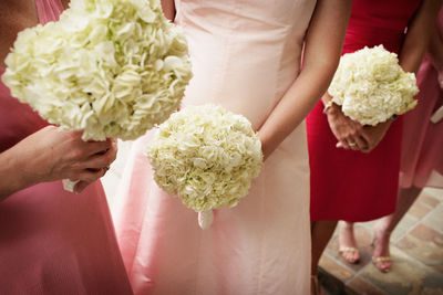 Simple bridesmaid dresses simple bouquets