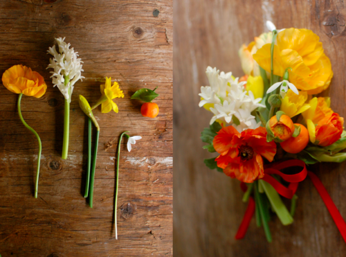 Citrus flower arrangements