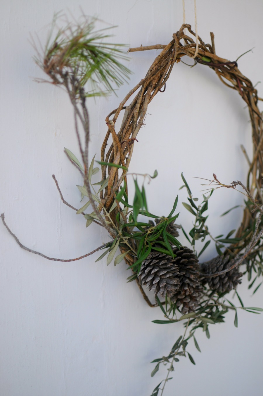 a foraged wreath