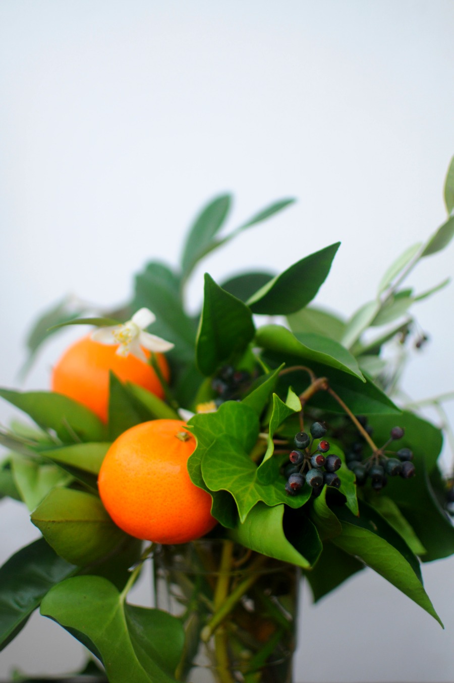 orange blossom arrangement