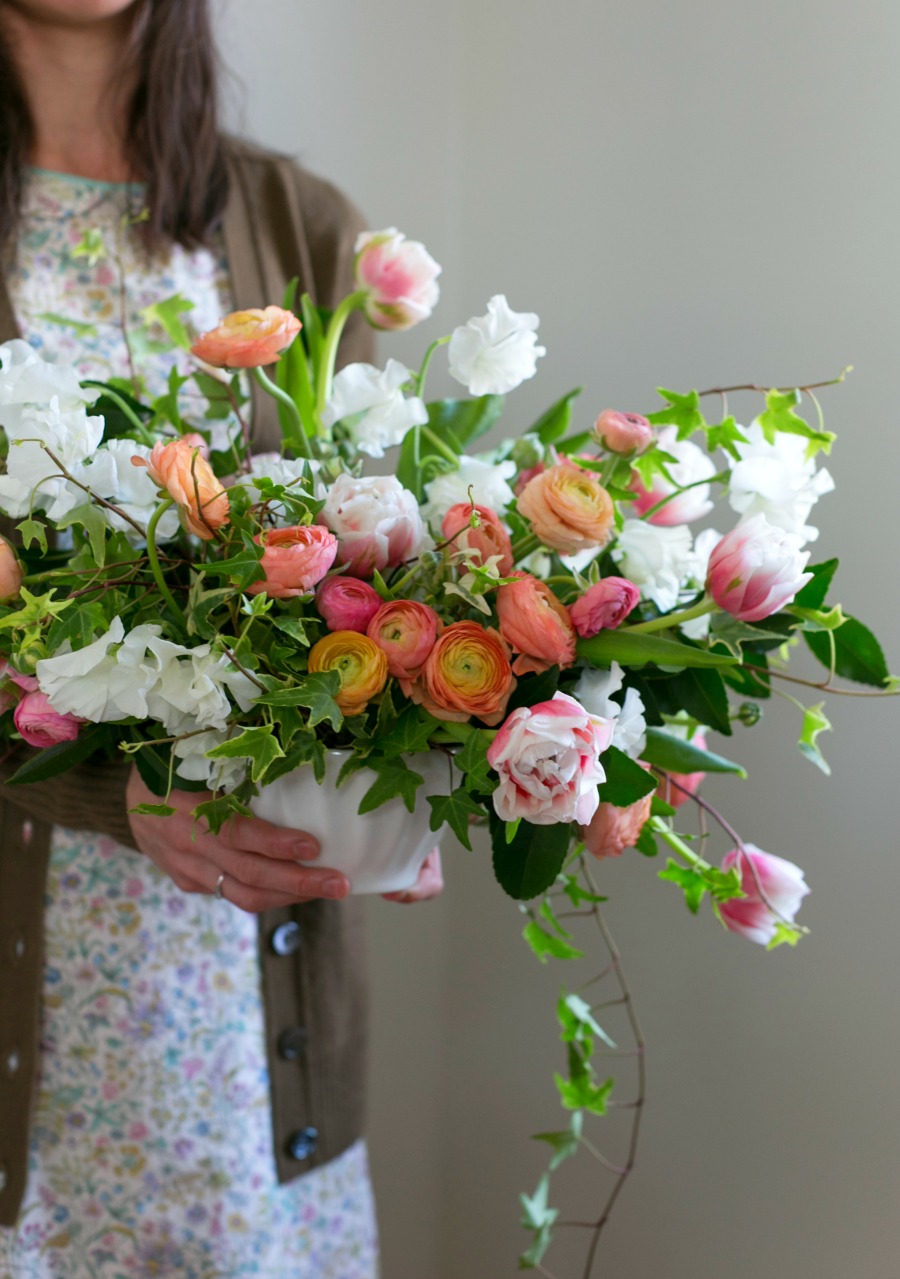 spring flower centerpiece